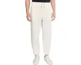 Брюки Armani Exchange из смесового хлопкового твила с эластичными манжетами и кулиской
