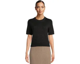 Lilla P Короткий свитер с пайетками из хлопка и кашемира с прямым подолом