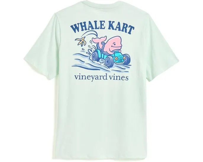 Футболка Vineyard Vines Whale Kart с коротким рукавом для детей