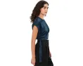 Футболка Mira Satin Tee AllSaints с круглым вырезом