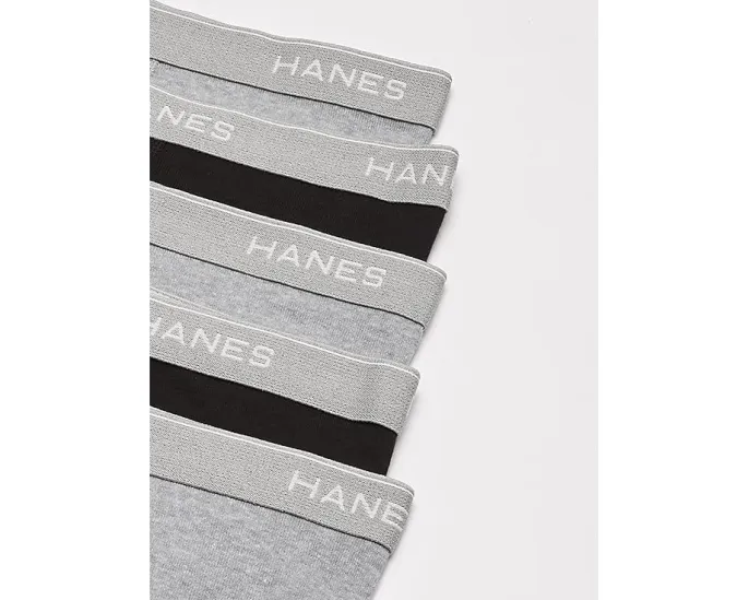 Трусы боксеры Hanes Cool Dri с влагоотводящей тканью и поясом ComfortFlex упаковка 10 штук