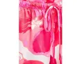 Floria Printed Satin Mandarin Pajama Set