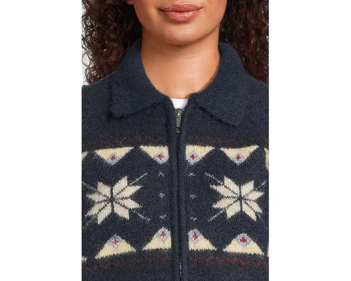 Толстовка Screen Time с узором фэр-айл и молнией спереди от Blank NYC