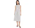 Платье Madewell Melody Boatneck Smocked Midi с хлопковым поплином