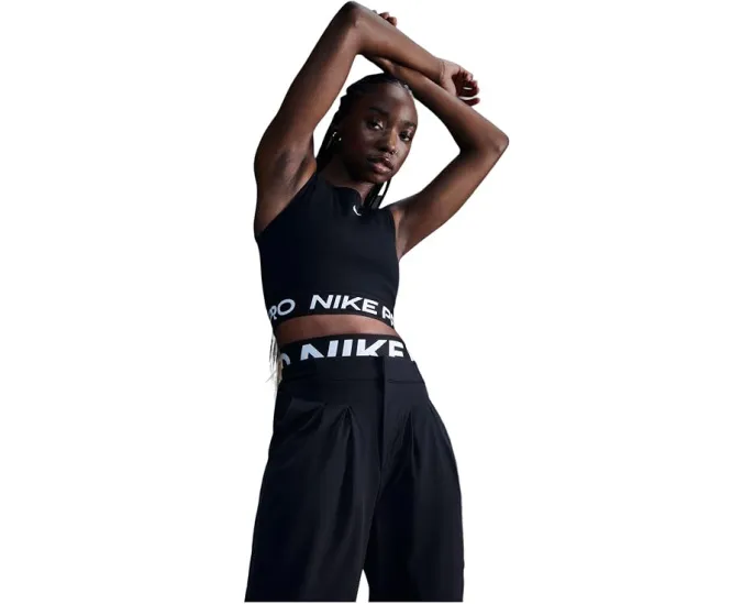 Топ Nike Pro Dri-FIT Cropped Tank Top облегающий с технологией Dri-FIT
