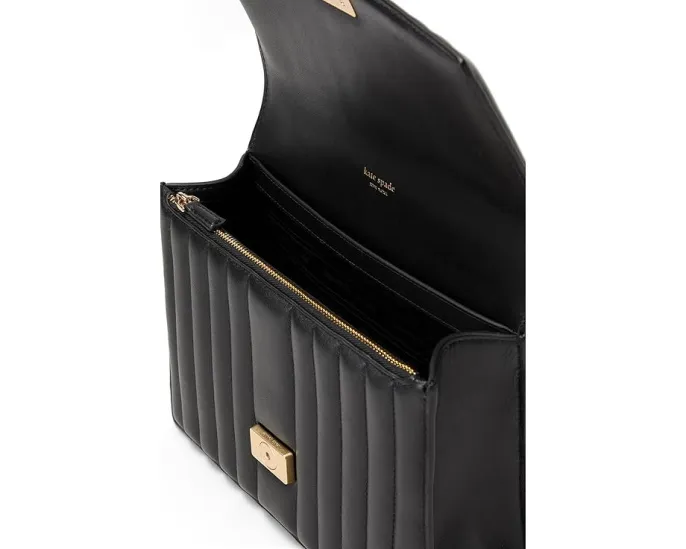 Плечевая сумка Kate Spade New York Deco с цепным ремнем из стеганой кожи