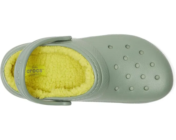 Crocs Classic Lined Clog детские утепленные сабо с искусственным мехом