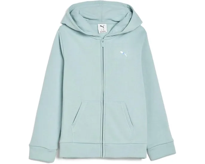 Детская толстовка Foundations Fleece Full Zip от Puma бледно-голубого цвета
