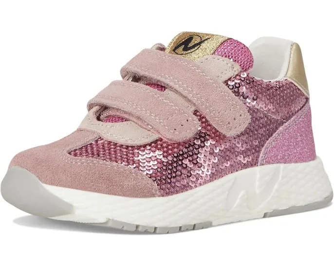 Детские кроссовки Naturino Jesko 2 VL с блестками и двумя застежками на липучке