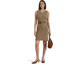 Платье без рукавов из смесовой шерсти с плетеной текстурой Lauren Ralph Lauren