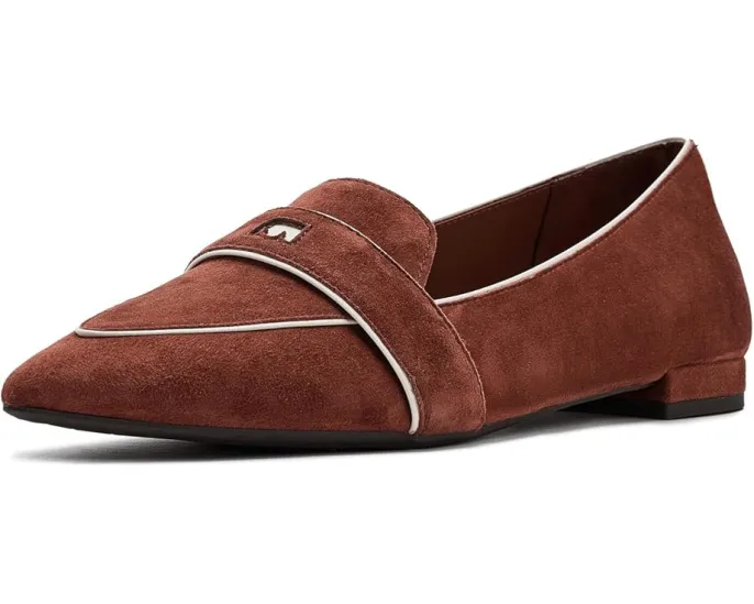 Ботинки Sparrow Loafers из замши с квадратным носком и каблуком от Birdies
