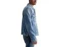 Джинсовая куртка AG Jeans Dart Classic Trucker из мягкого денима