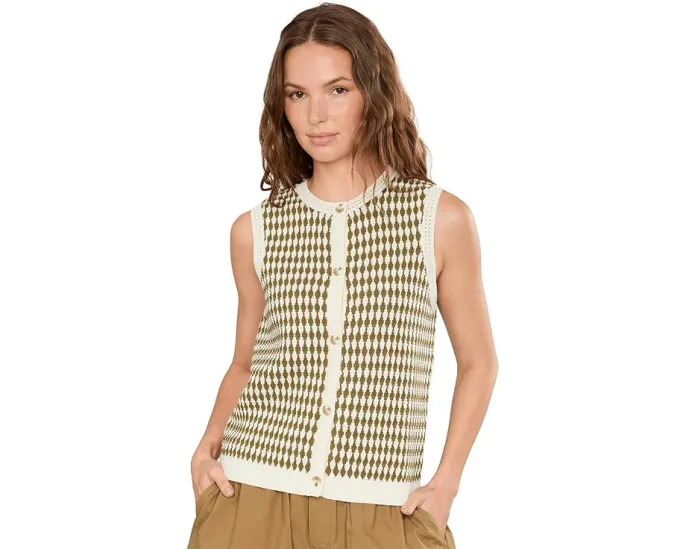 Вязаный топ Aura Knit Top от Varley без рукавов