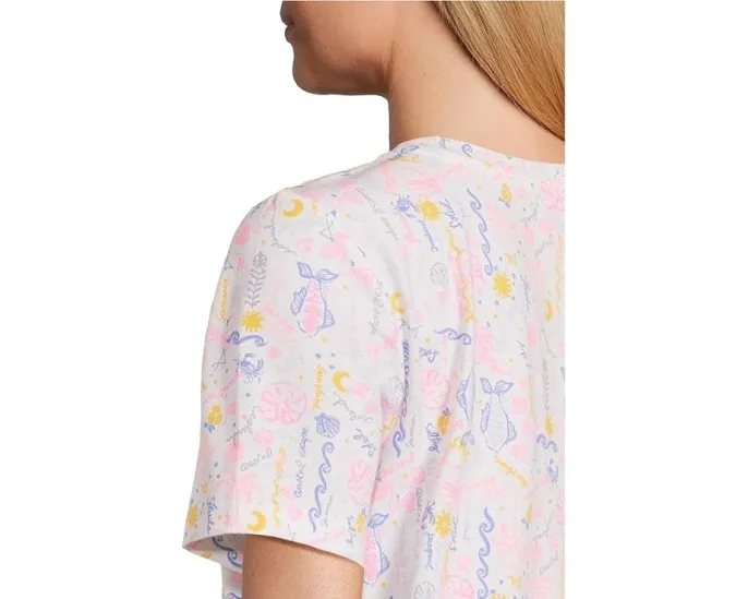 Трикотажный топ Lilly Pulitzer Barreto Knit с принтом и пуговицами