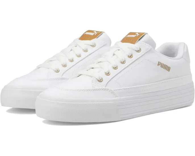 Кроссовки Puma Court Classic Vulc First Class из кожи с технологией комфорта SoftFoam+