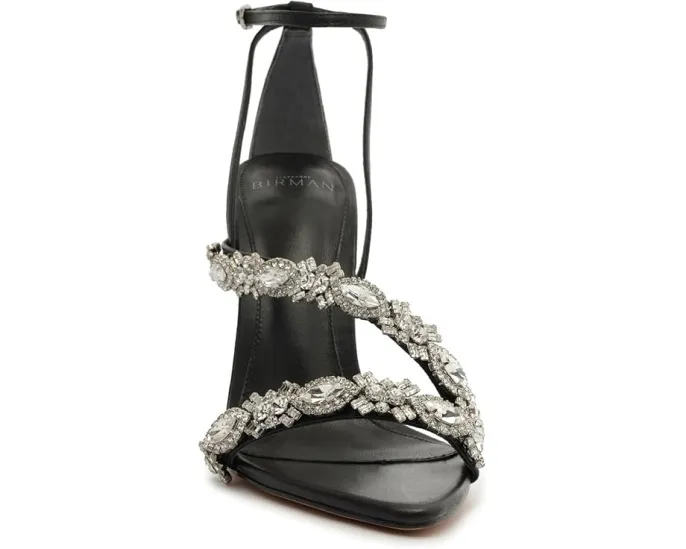 Босоножки Alexandre Birman Aurora Crystal Sandal 100 на высоком каблуке с кристаллами