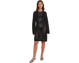 Пляжное платье-накидка Seafolly Beach Edit из сетки с длинными рукавами