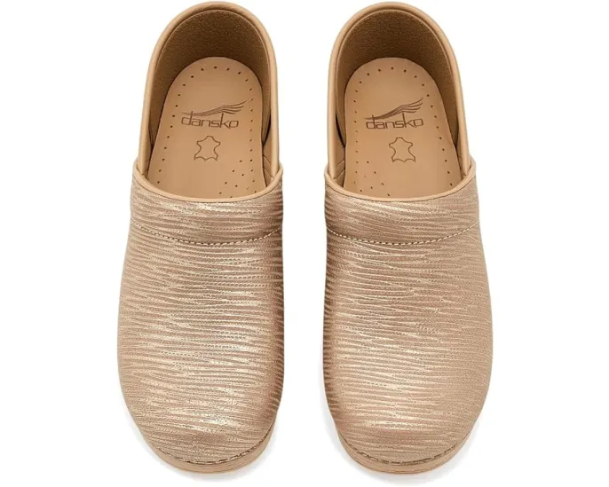 Клоги Dansko Professional из кожи Gold с пенной подошвой