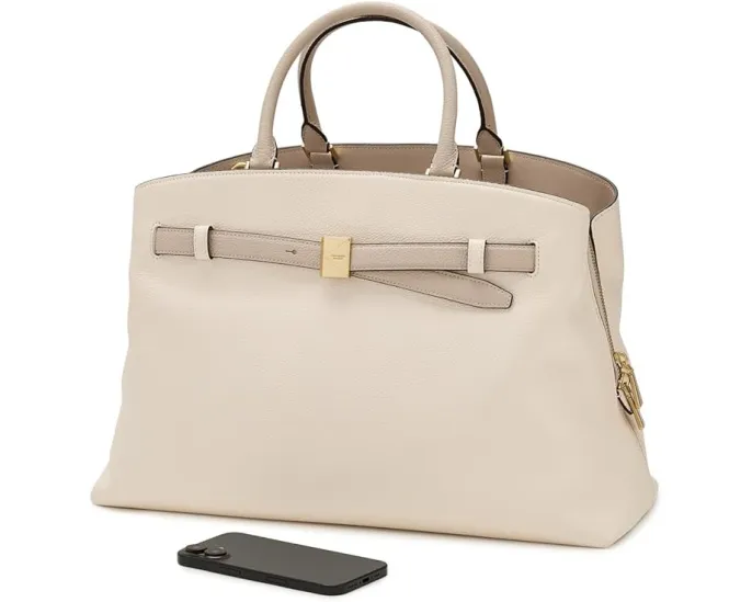 Сумка-сатчел Kate Spade New York Deco Colorblocked Pebbled Leather Large