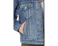 Джинсовая куртка Levi's 90s Trucker с потертостями и накладными карманами