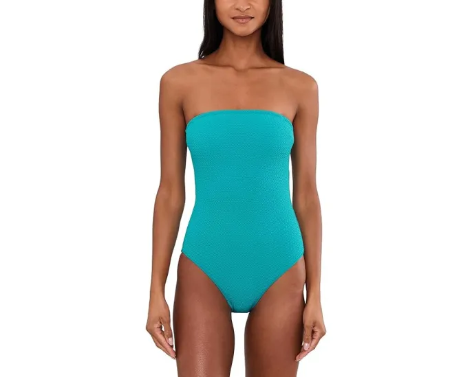 Цельный купальник бандо Seafolly Sea Dive с завязками на шее