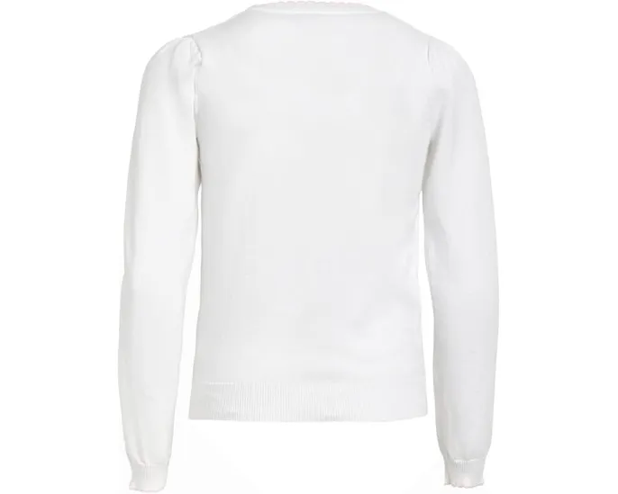 Свитер Bunny Intarsia с объемными цветами и воротником-стойкой