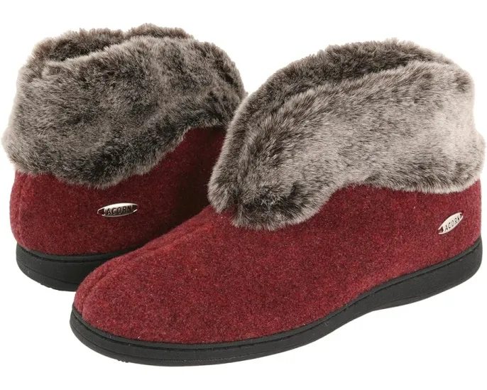 Тапочки Acorn Faux Chinchilla Bootie II с подкладкой