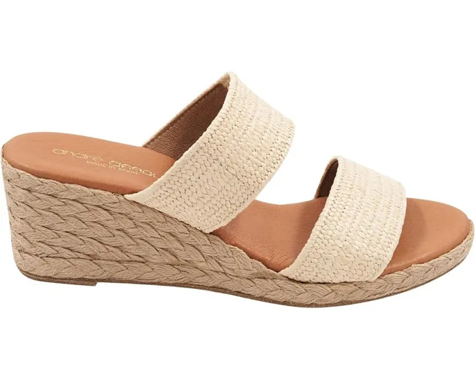 Эспадрильи Andre Assous Nori на танкетке с плетеным верхом