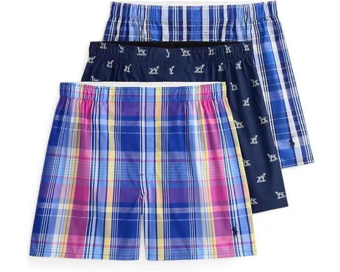 Polo Ralph Lauren классические боксеры из ткани 3 штуки
