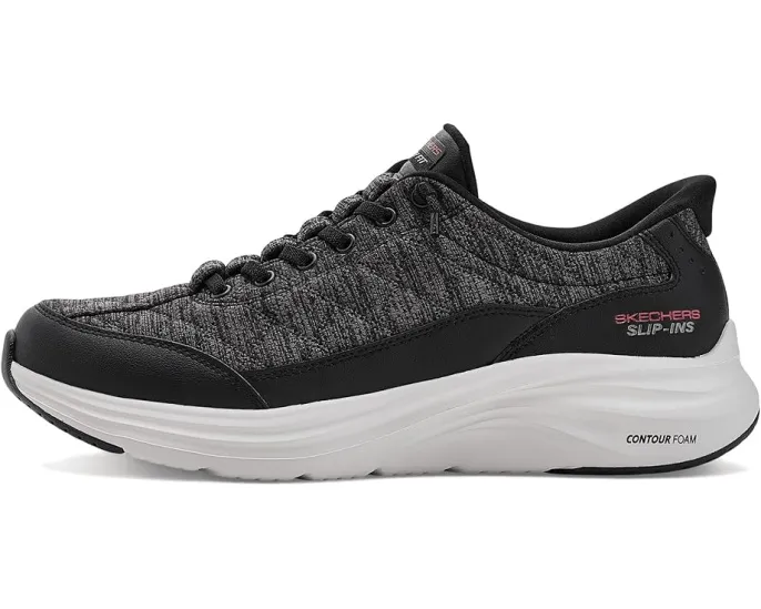 Кроссовки Skechers Contour Foam Cozy Fit без рук Slip-In черные