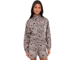 Essentials Graphics Animal Print Relaxed Woven Half-zip Jacket