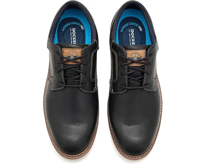 Dockers мужские туфли Halstead из черной экокожи