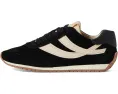 Кроссовки Vince Oasis Runner-W на шнуровке из мягкой кожи с контрастными деталями