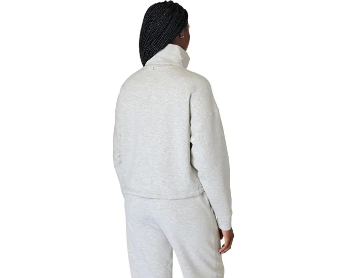 Свитшот Sand Wash Funnel Neck 1/2 Zip от Sweaty Betty с укороченным кроем