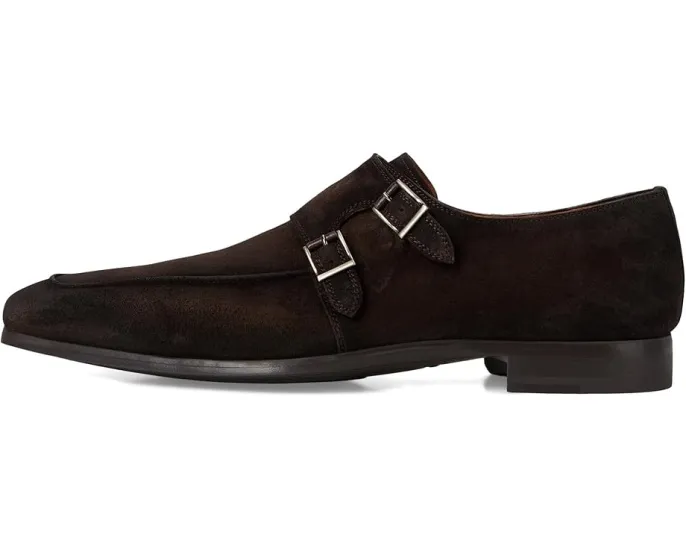 Лоферы Magnanni 23696-00 с двойной пряжкой из водоотталкивающей кожи