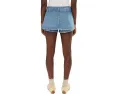 Шорт-юбка Free People We The Free Gallivanting Peekaboo из денима
