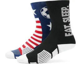 Детские футбольные гетры ChalkTalk SPORTS Mid-Calf с рисунком звезд и голов