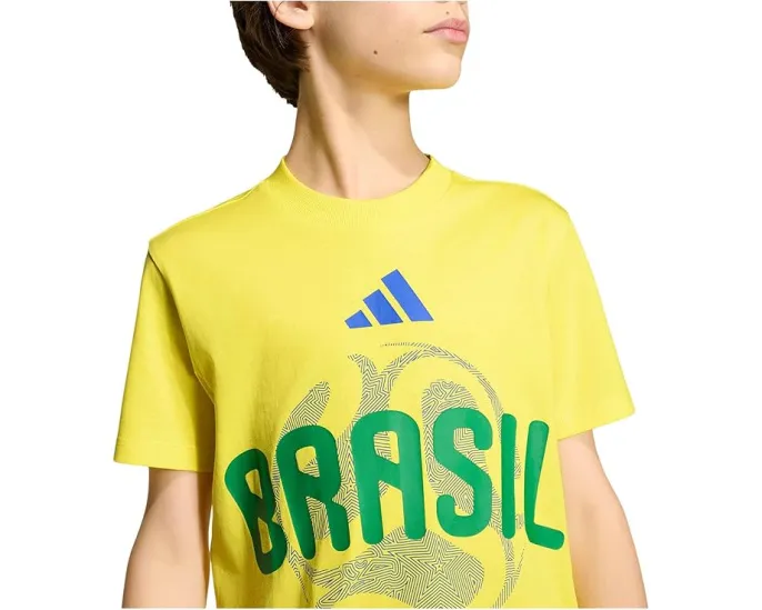 Детская футболка Adidas Brazil FIFA World Cup 26™ Bright Yellow