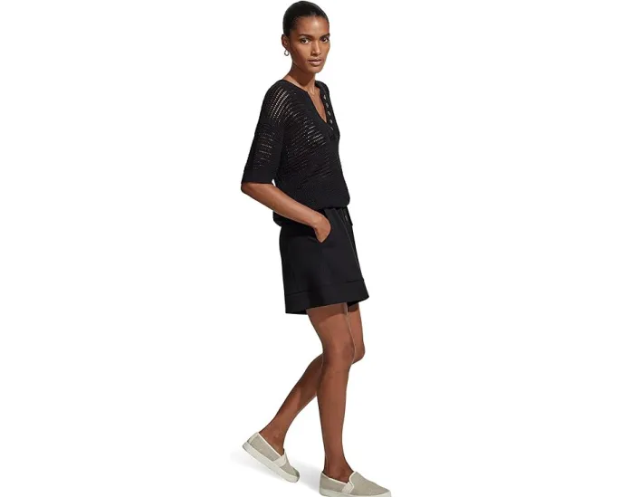 Varley трикотажный топ Callie Knit с V-образным вырезом и пуговицами