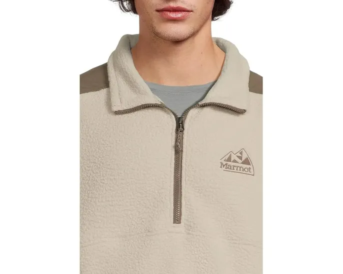 Толстовка Marmot Wanderer из высоковорсного флиса с накладками на плечах и локтях