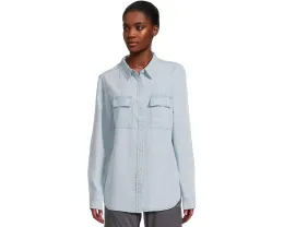 Рубашка L.L.Bean Soft Washed Tencel Utility из тенселя с карманами