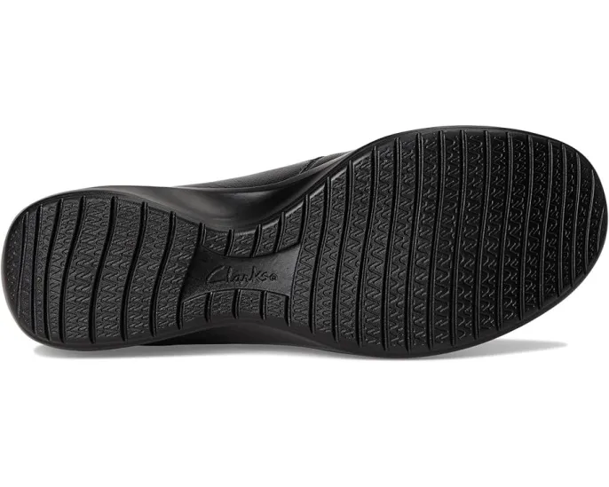Туфли Clarks Kaetlyn Mila из шоколадной кожи с боковой молнией