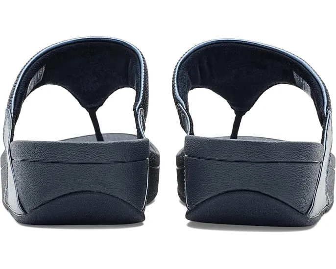 Блестящие сандалии FitFlop Lulu с микровобблбордом и стразами