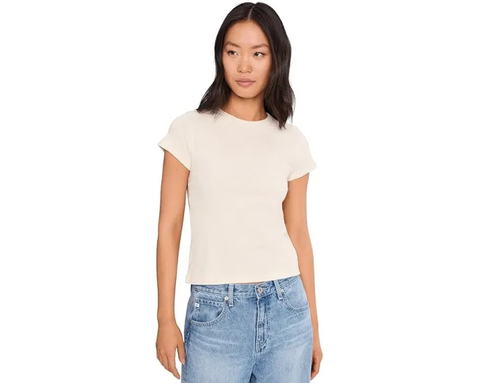 Футболка Lilla P Vintage Little Tee из состаренного слаба укороченного кроя