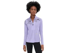 Топ Jamie Sadock с длинным рукавом и четвертью молнии в сетчатом принте Sunsense