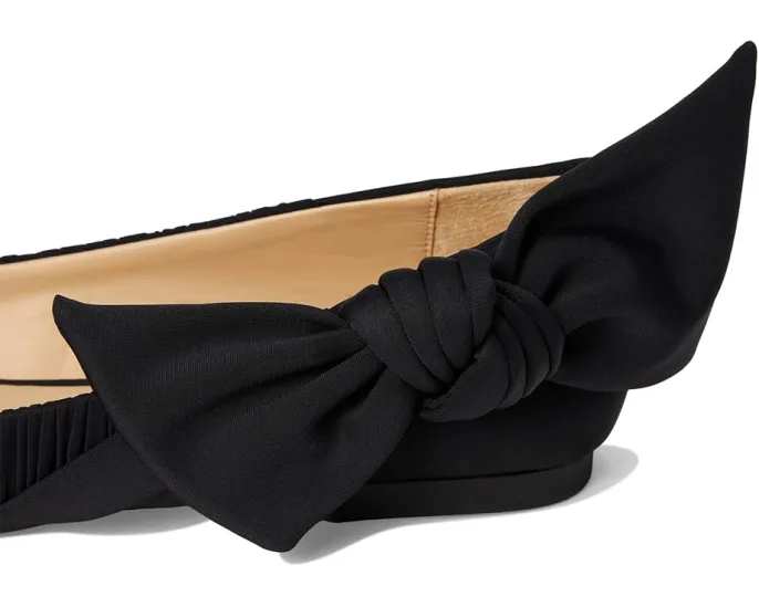 Балетки Badgley Mischka Valyn с большим бантом и круглым носком
