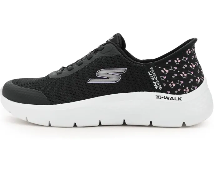 SKECHERS Performance Go Walk Flex Lily Rose с эластичными шнурками и сетчатым верхом