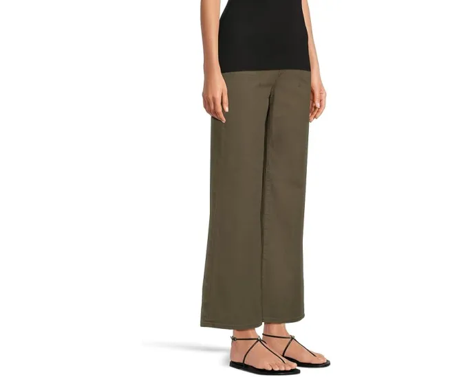 Брюки Paige Ari With Waistband Tie And Stitch Thru Pockets In Vintage Forester Green