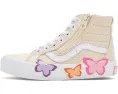 Детские кроссовки Vans Kids SK8-Hi Reissue Zip Butterfly на шнуровке с молнией
