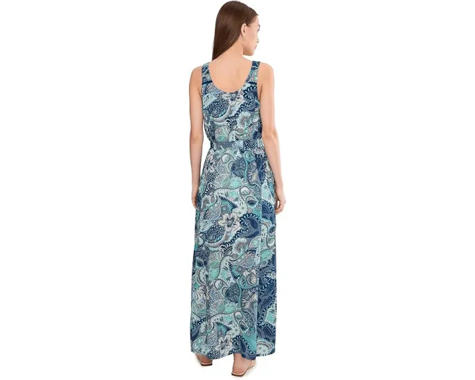 Макси-платье Sleeveless Woven Maxi Dress с поясом от Liverpool Los Angeles